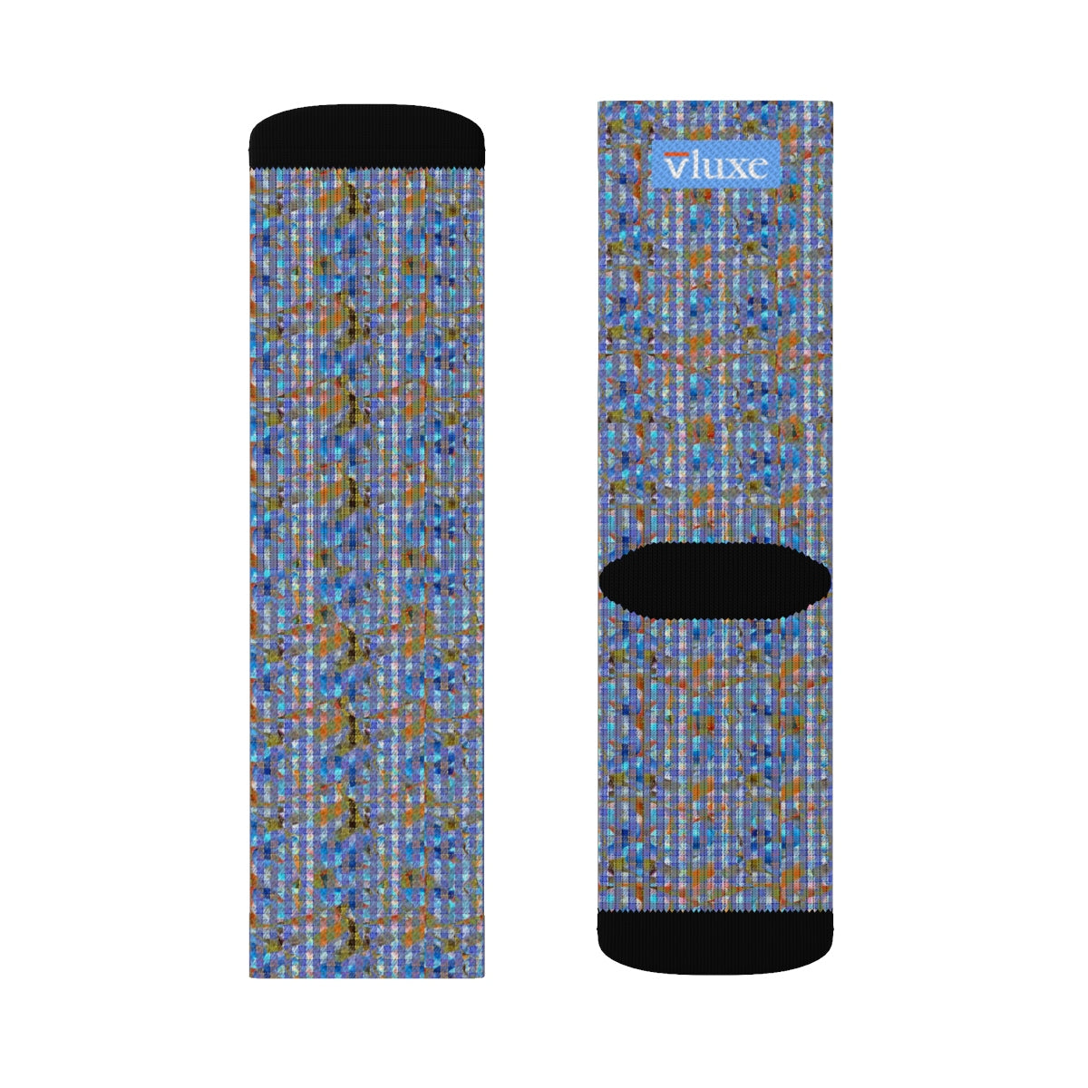 Checked Ribbons Sublimation Socks