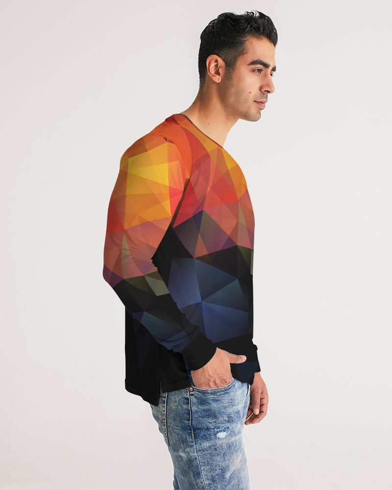 Diamond Cut Men's Long Sleeve Tee | Always Get Lucky