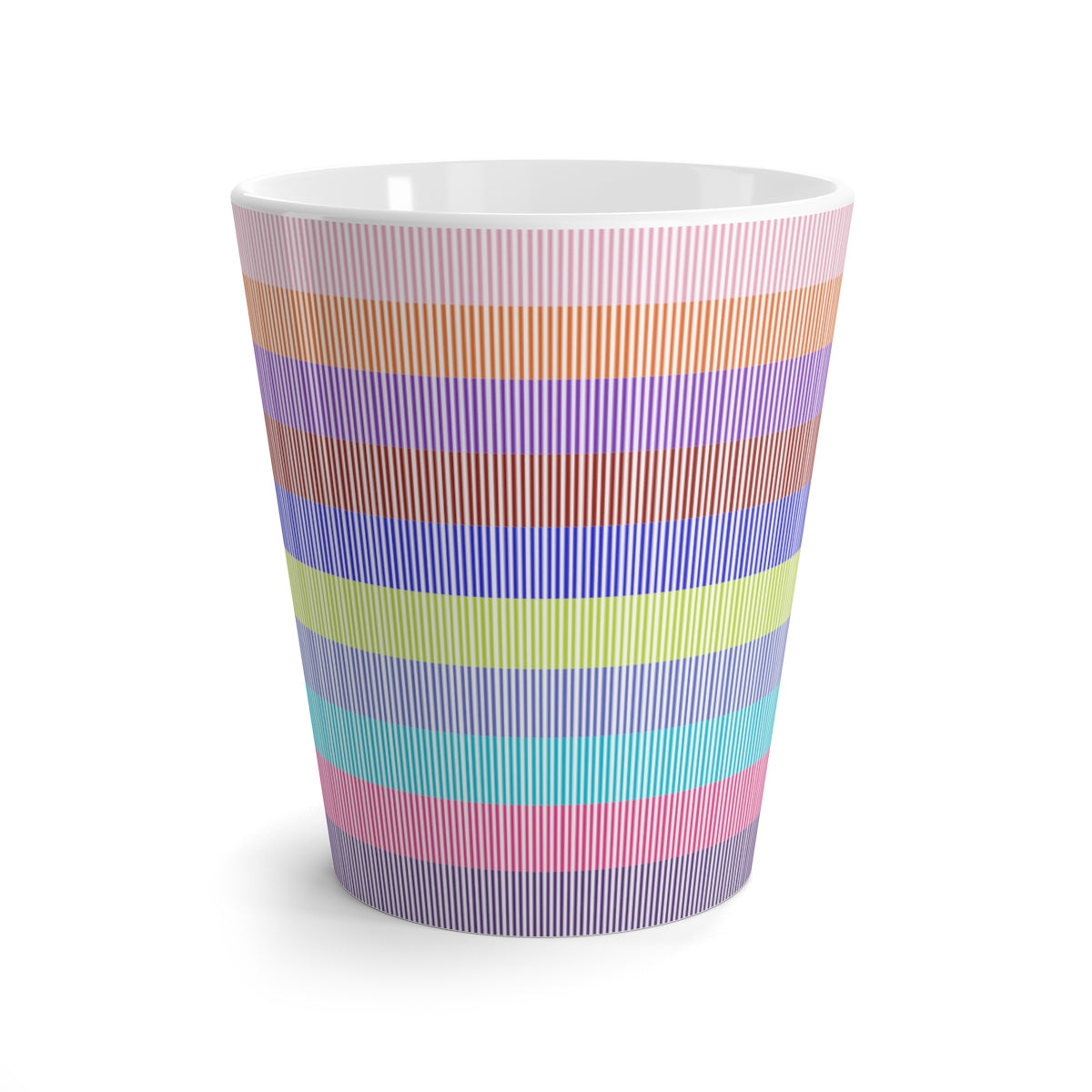 Stripe Of Many Colors Latte Mug