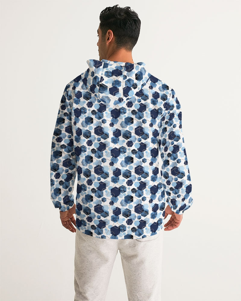 Night Diamonds Men's Windbreaker | Always get Lucky