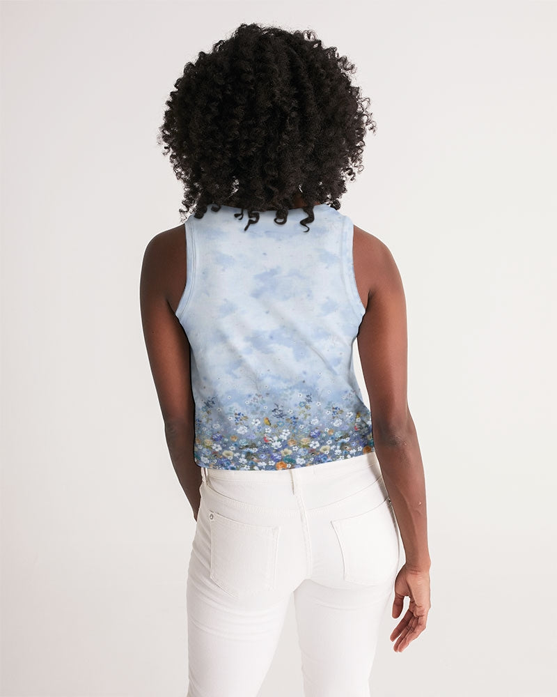 Floral Heavens Women's Cropped Tank