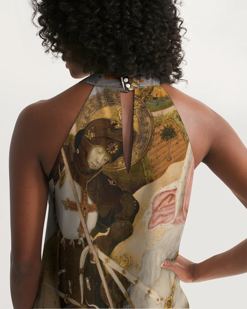St. George And The Dragon Women's Halter Dress | Always Get Lucky
