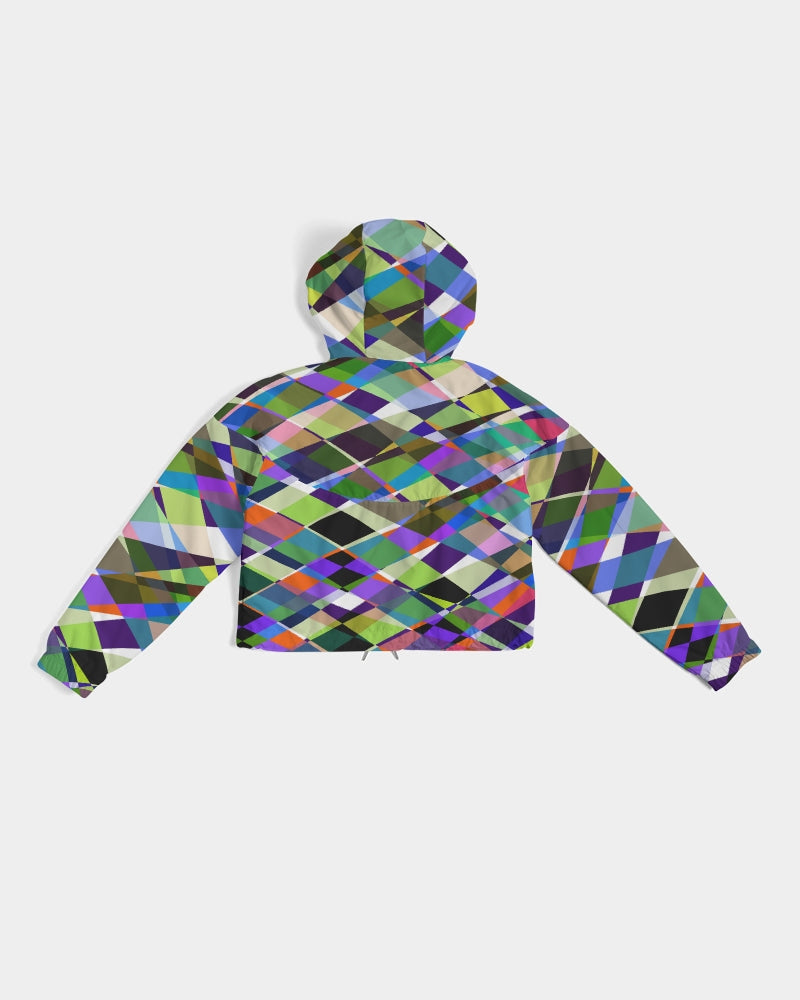 Oslo Multi Color Women's Cropped Windbreaker