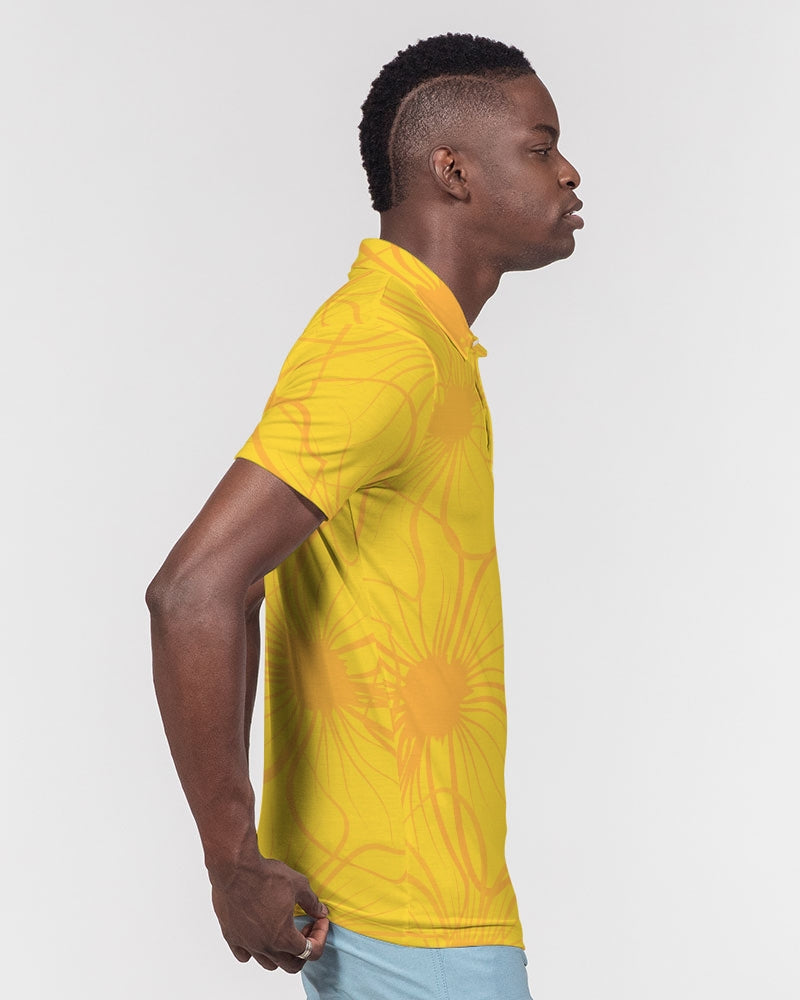Overblown Sun Men's Slim Fit Short Sleeve Polo