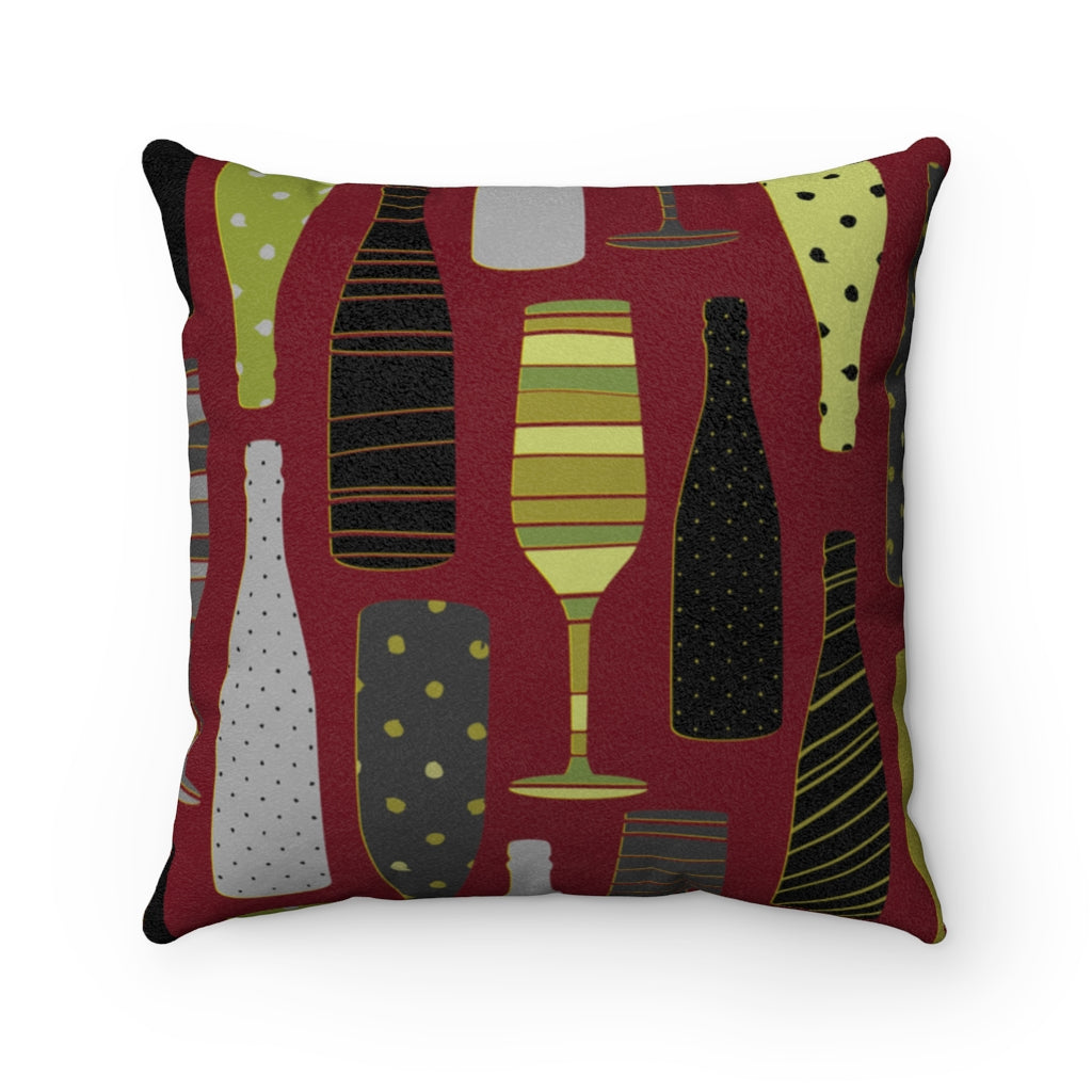 Celebrate Faux Suede Square Pillow from Vluxe by Lucky Nahum