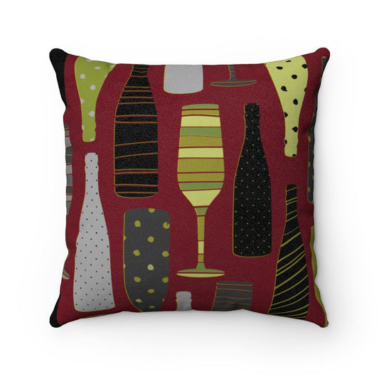 Celebrate Faux Suede Square Pillow from Vluxe by Lucky Nahum