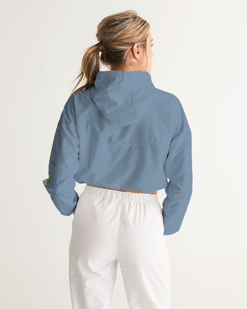 Signature Lucky Lime Tabil Women's Cropped Windbreaker
