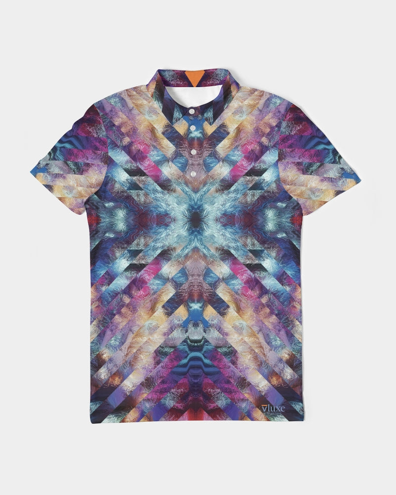 Astro Men's Slim Fit Short Sleeve Polos from Vluxe by Lucky Nahum