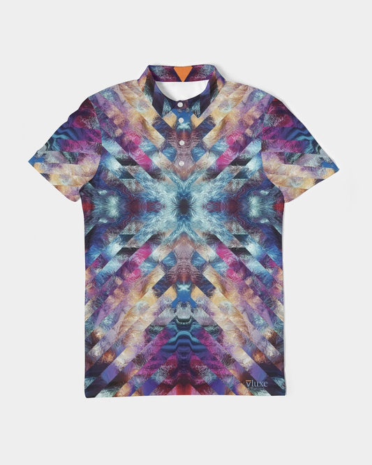 Astro Men's Slim Fit Short Sleeve Polos from Vluxe by Lucky Nahum