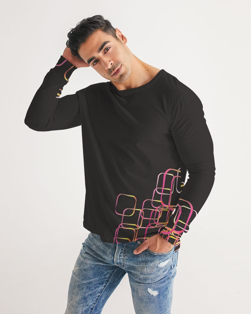 Palm Springs Soft Black Men's Long Sleeve Tee