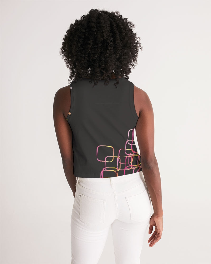 Palm Springs Soft Black Women's Cropped Tank