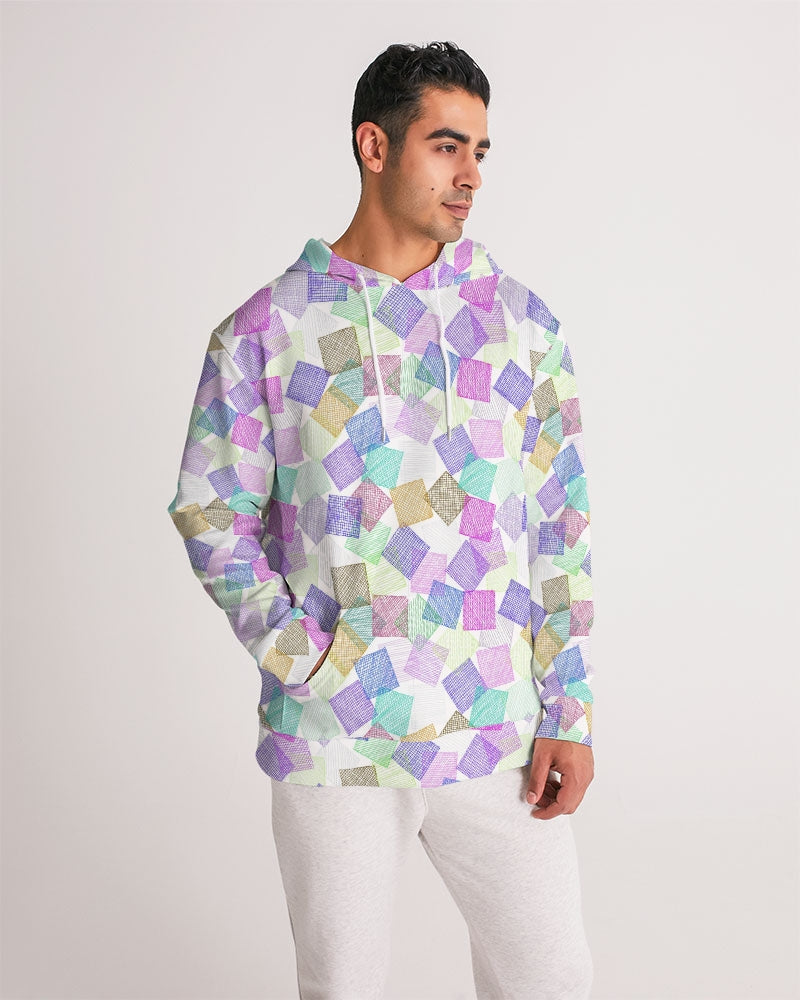 Boxes White Men's Hoodie