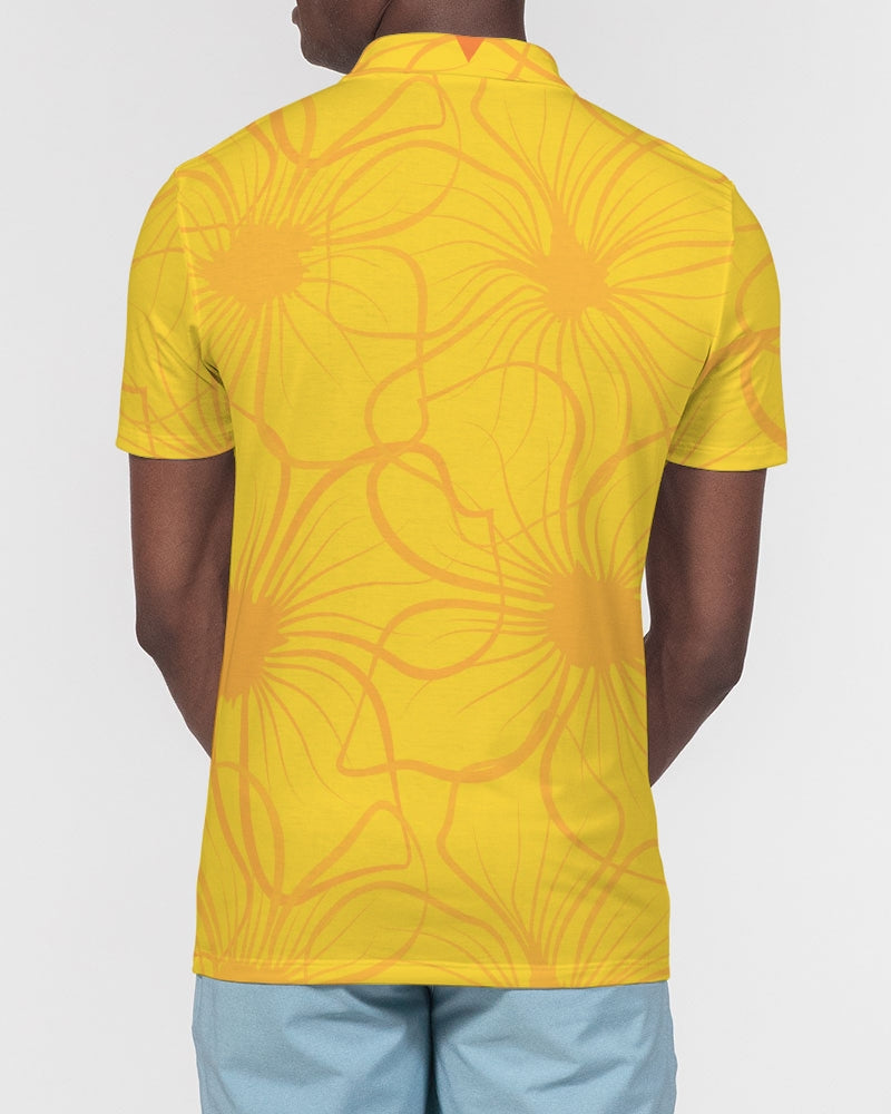 Overblown Sun Men's Slim Fit Short Sleeve Polo