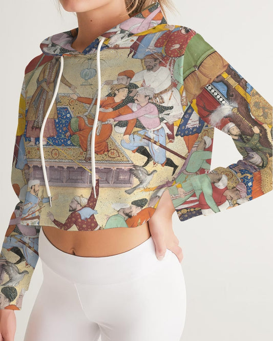 The Young Emperor Akbar  Women's Cropped Hoodie | Always Get Lucky