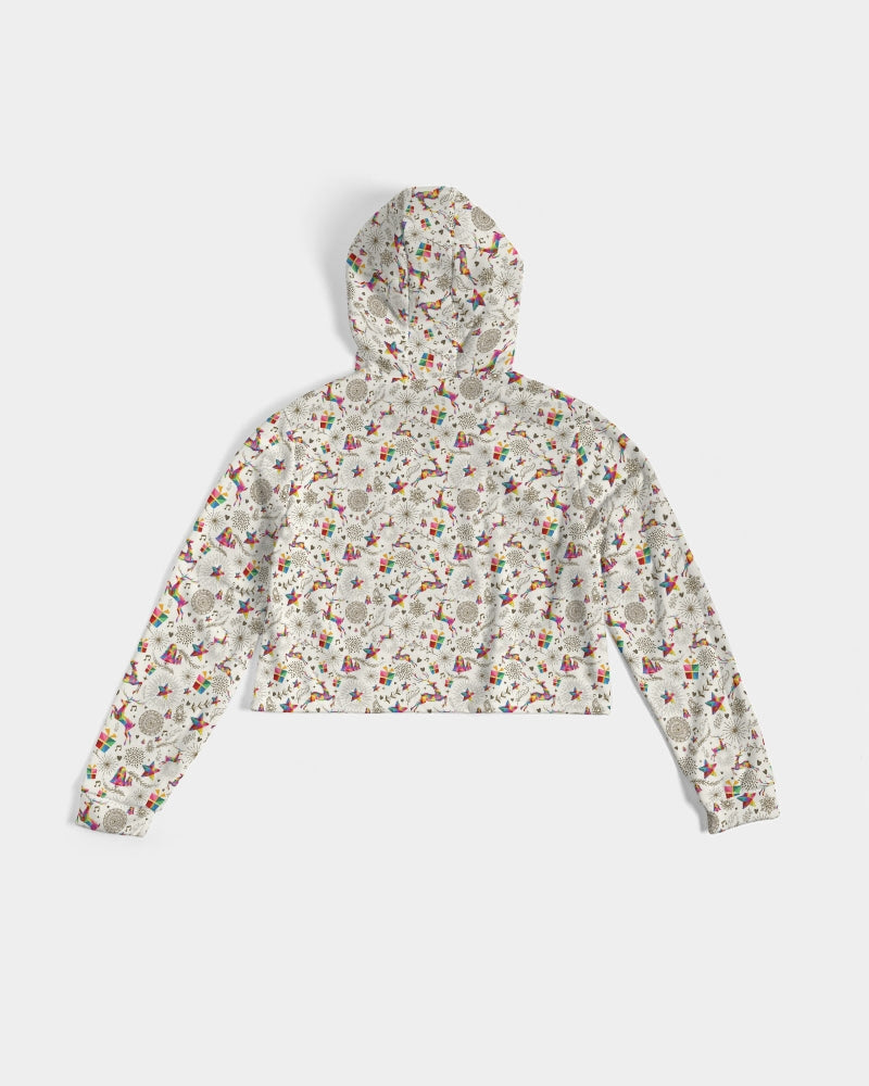 Holiday Spirit Women's Cropped Hoodie