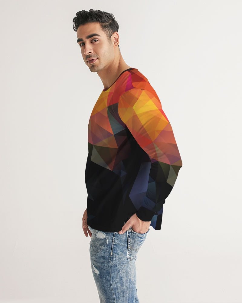 Diamond Cut Men's Long Sleeve Tee | Always Get Lucky