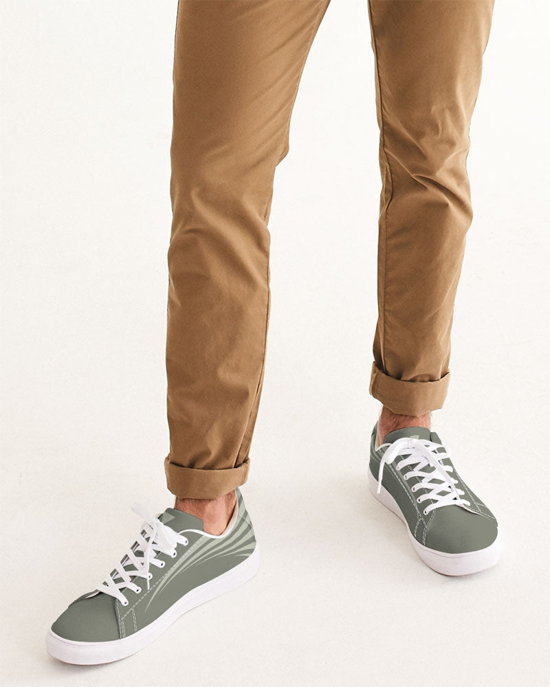 Solid State Of Mind Olive Men's Faux-Leather Sneaker