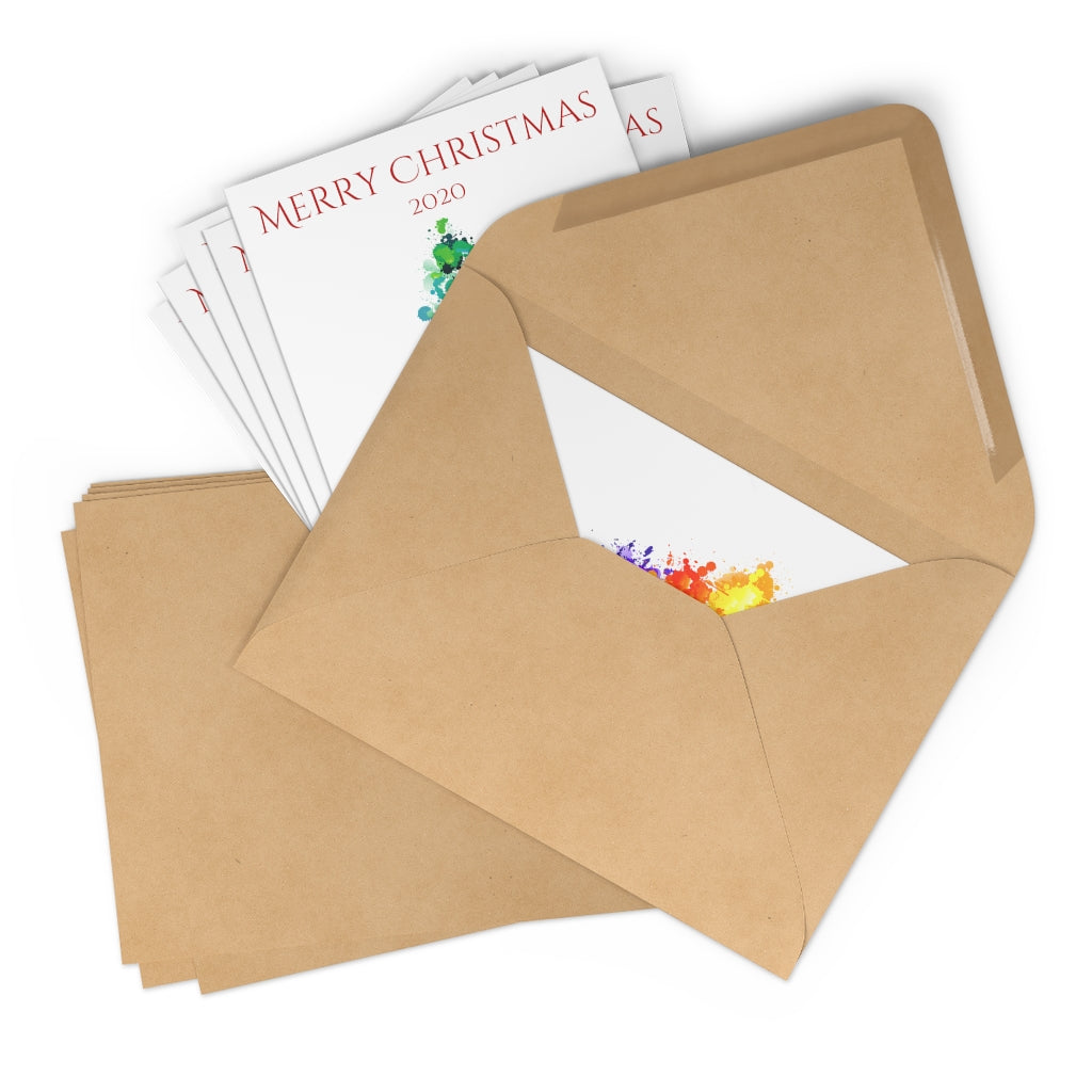 Christmas Splatter Postcards (7 pcs)