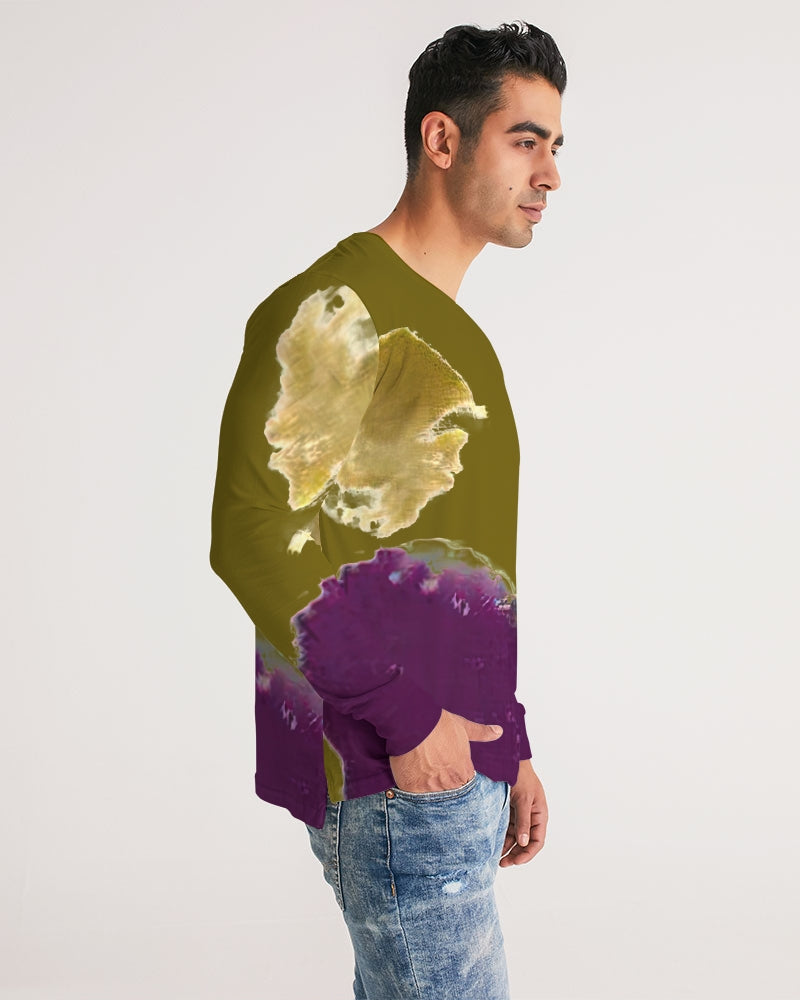 Splaty Olive Men's Long Sleeve Tee | Always Get Lucky