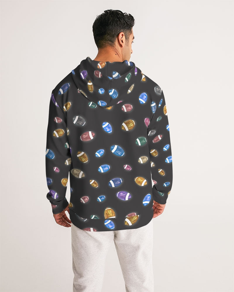 Football Season Gray Men's Hoodie