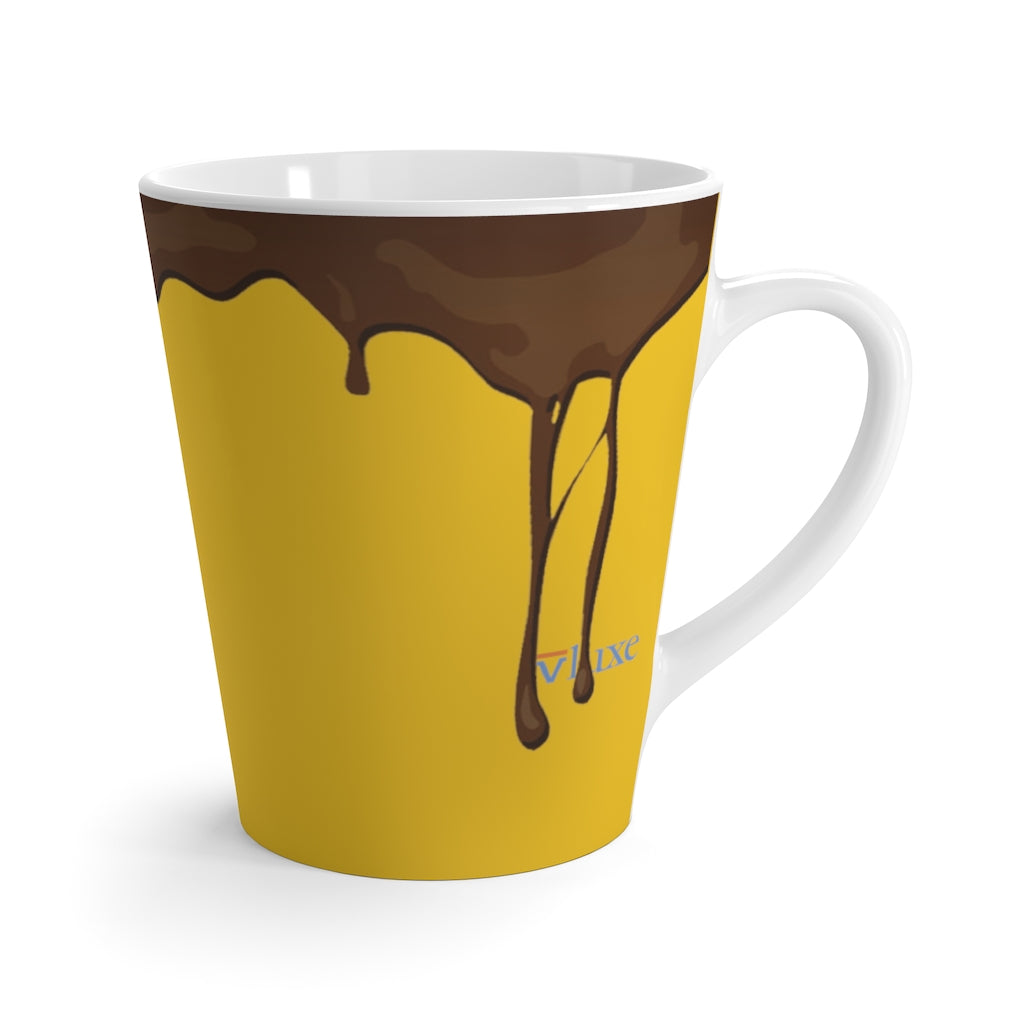 Dripped Yellow Gold Latte Mug from Vluxe by Lucky Nahum