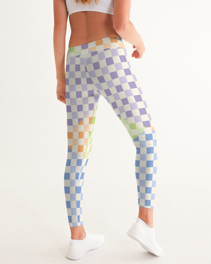 Criss Cross Check Multi Women's Yoga Pants