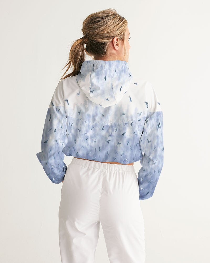 Birds Of A Feather Women's Cropped Windbreaker