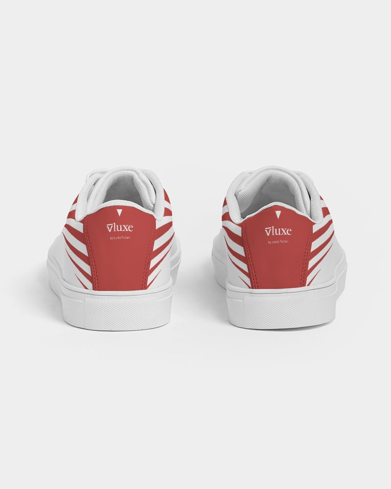 Fly High Red Women's Faux-Leather Sneaker | Always Get Lucky