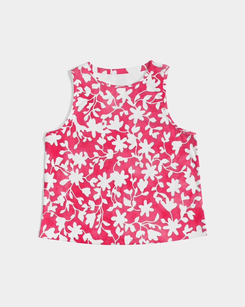 Camo Flower Flame Women's Cropped Tank