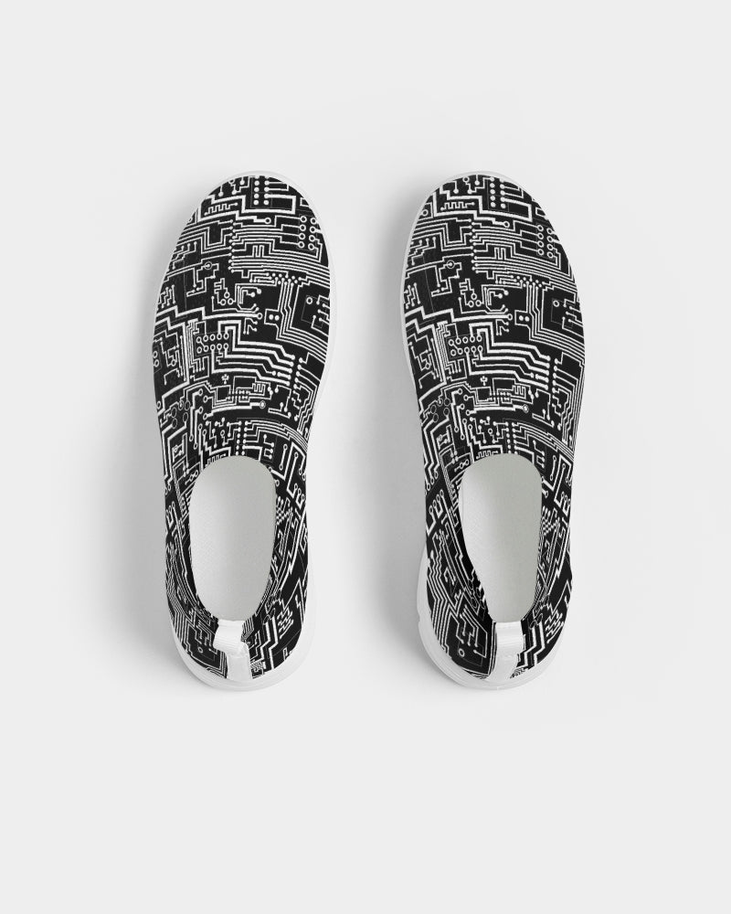 Black Circuit Men's Slip-On Flyknit Shoe