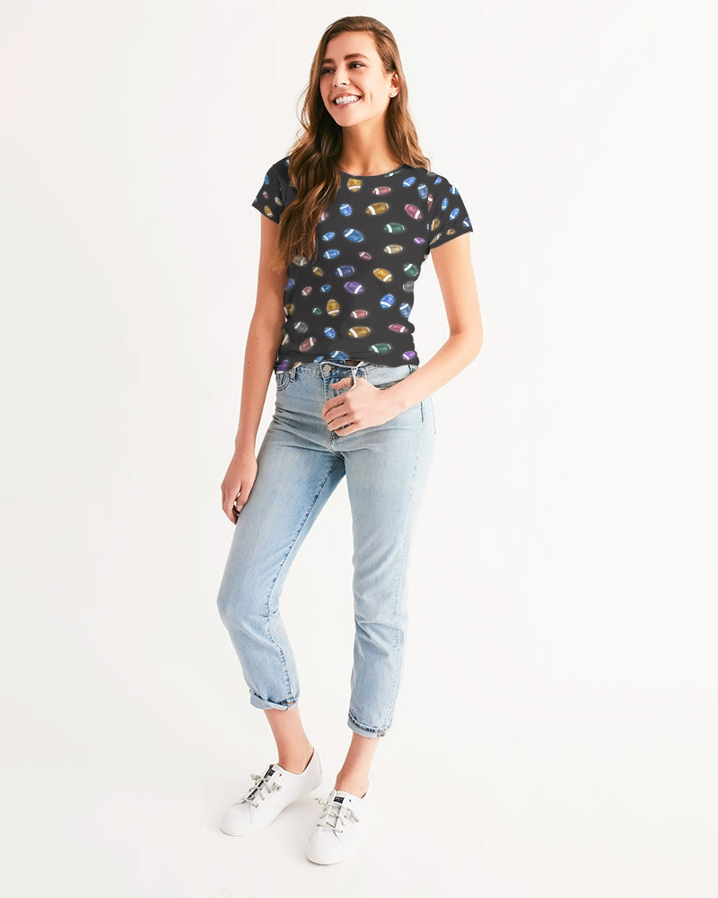 Football Season Gray Women's Tee