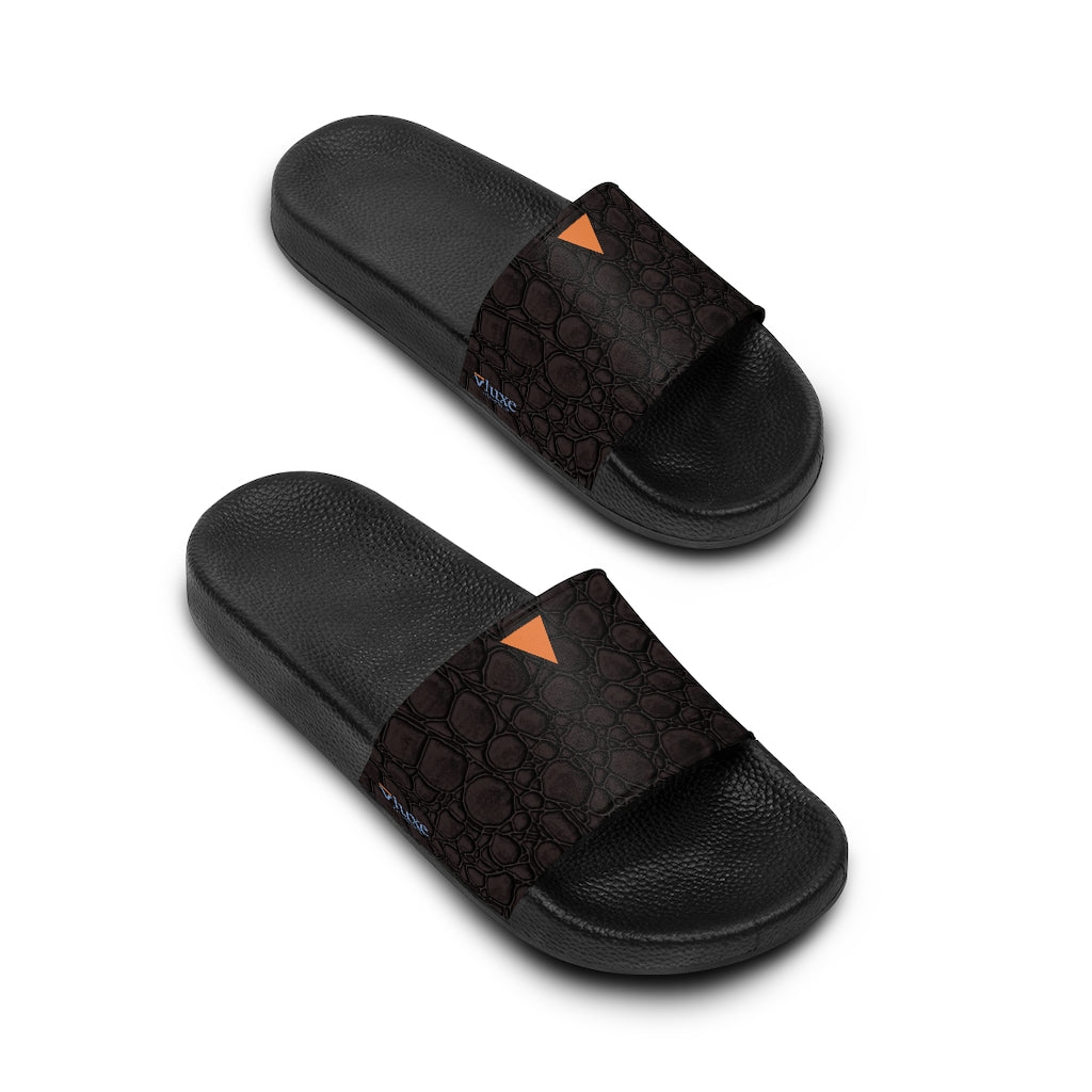 Salento Black Women's Slide Sandals