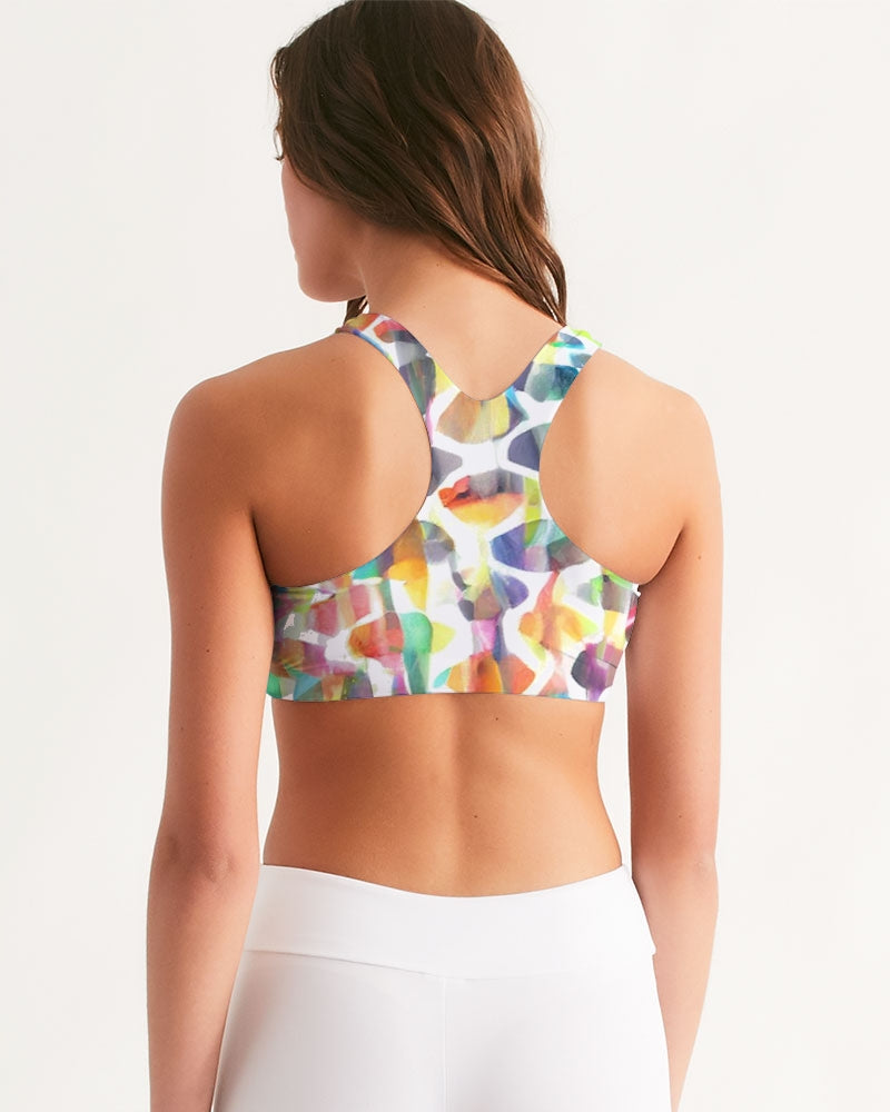 Vieste Women's All-Over Print Seamless Sports Bra