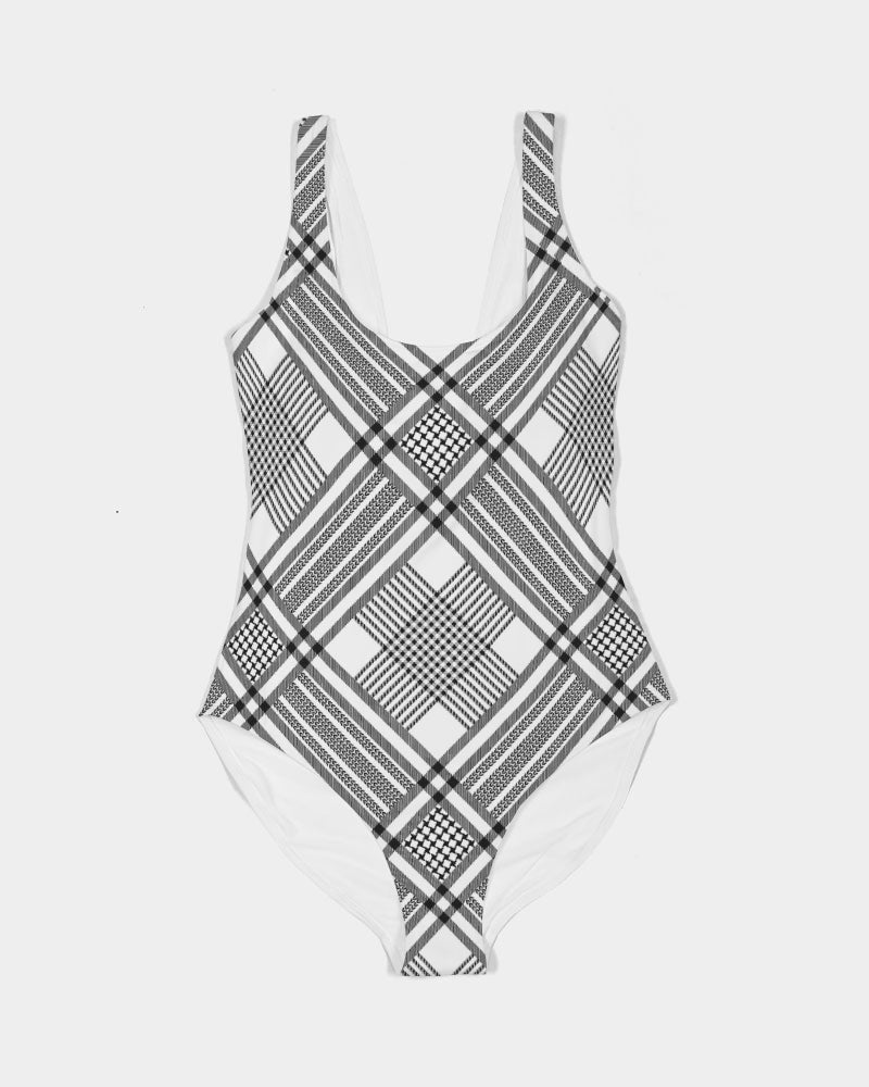 Oxford Diagonal Women's One-Piece Swimsuit