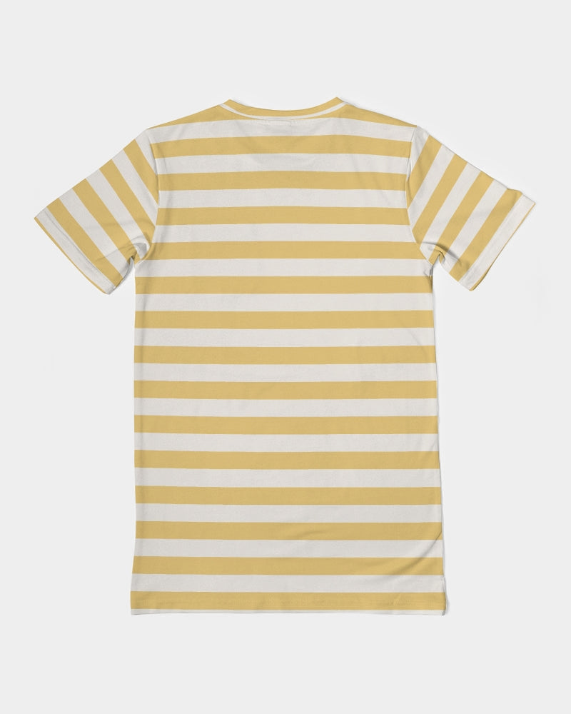 Classic Vluxe Yellow Stripe Men's Everyday Pocket Tee