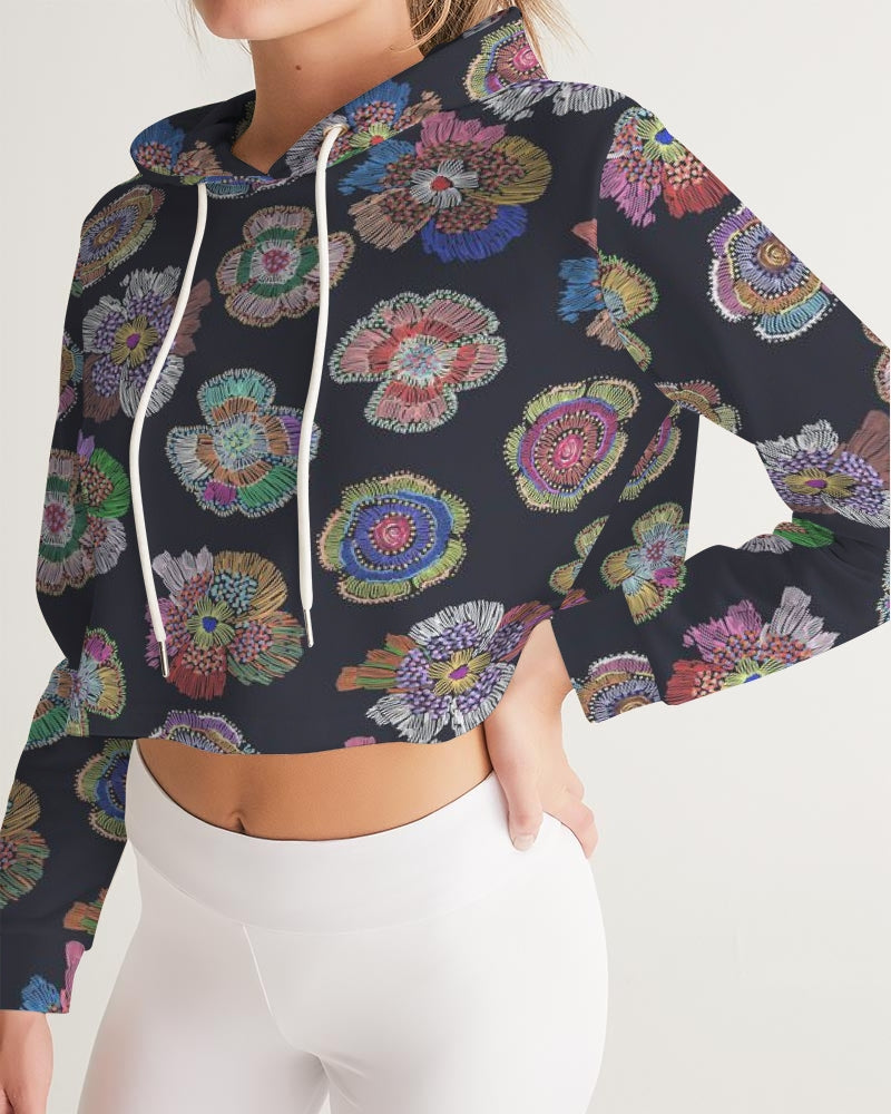 Blooming Women's Cropped Hoodie