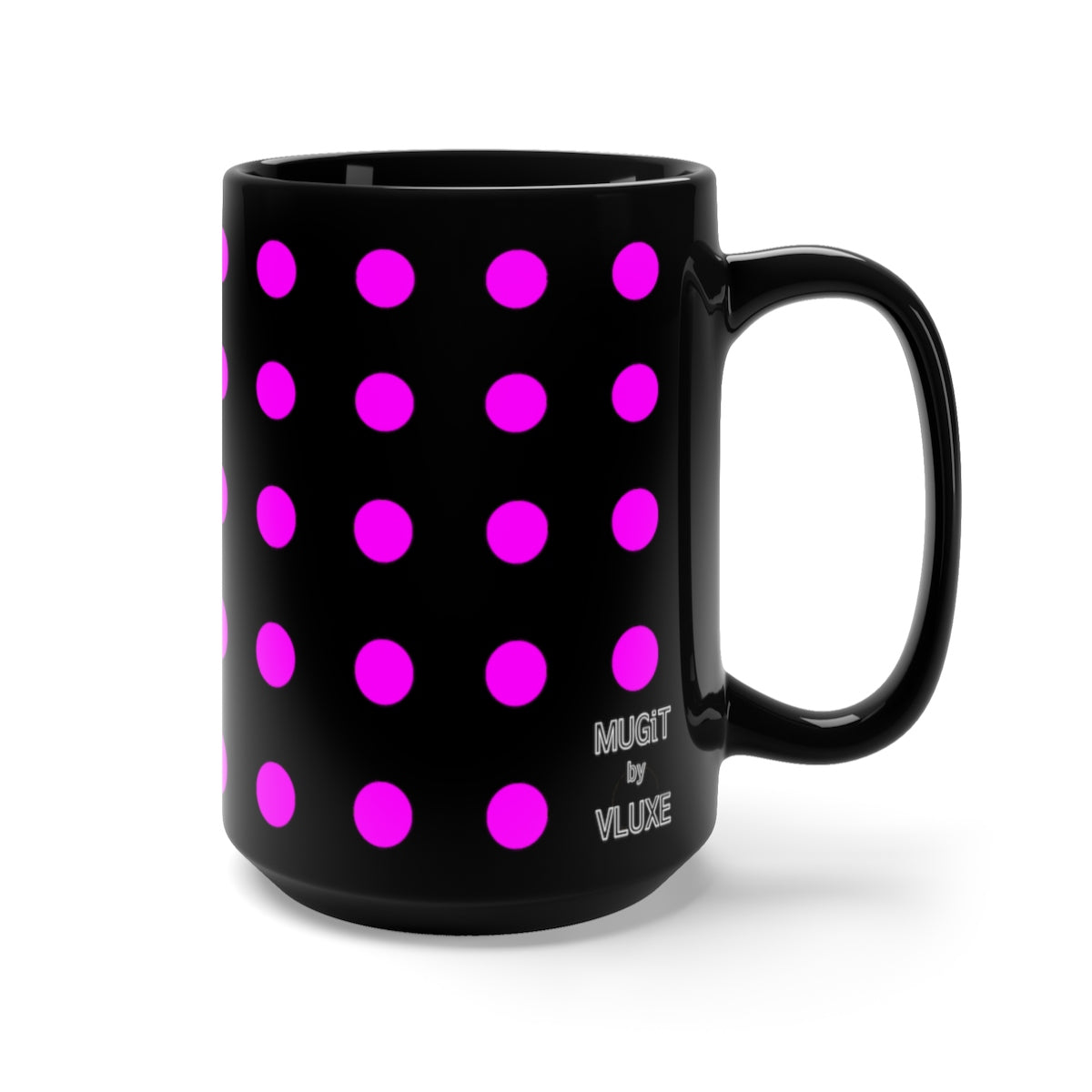 DaDOT .004 MUGiT Fuschia Black Mug 15oz