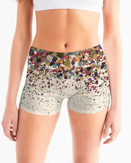 Gubbio Women's Mid-Rise Yoga Shorts | Always Get Lucky