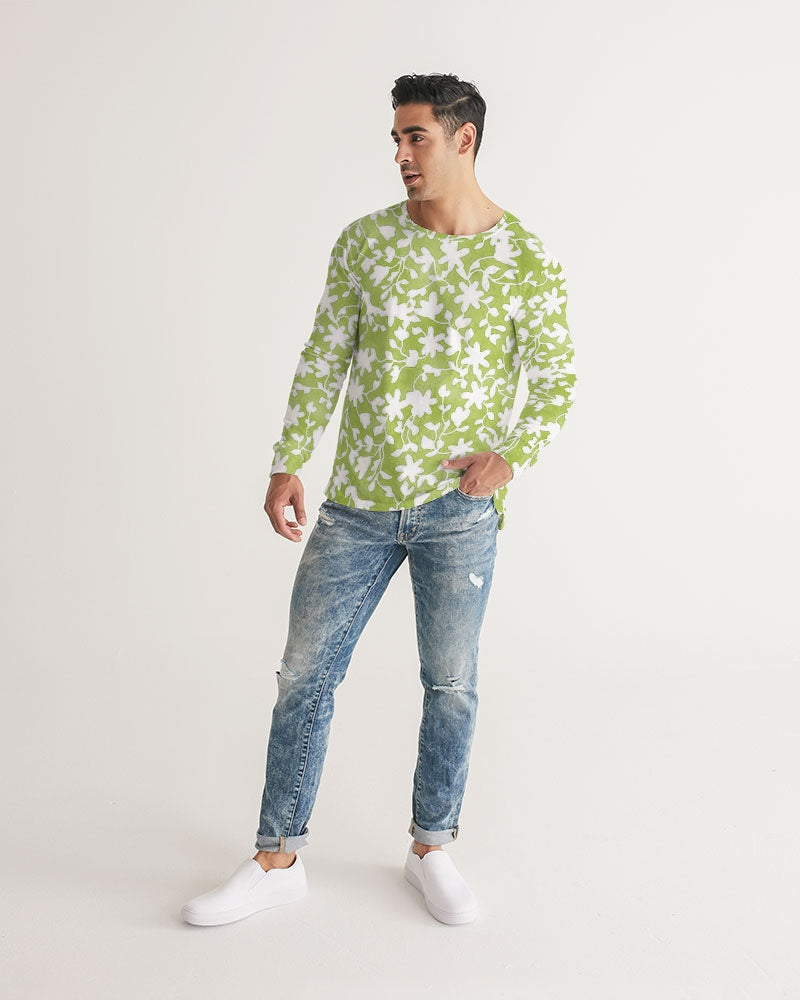 Camo Flower Grass Men's Long Sleeve Tee