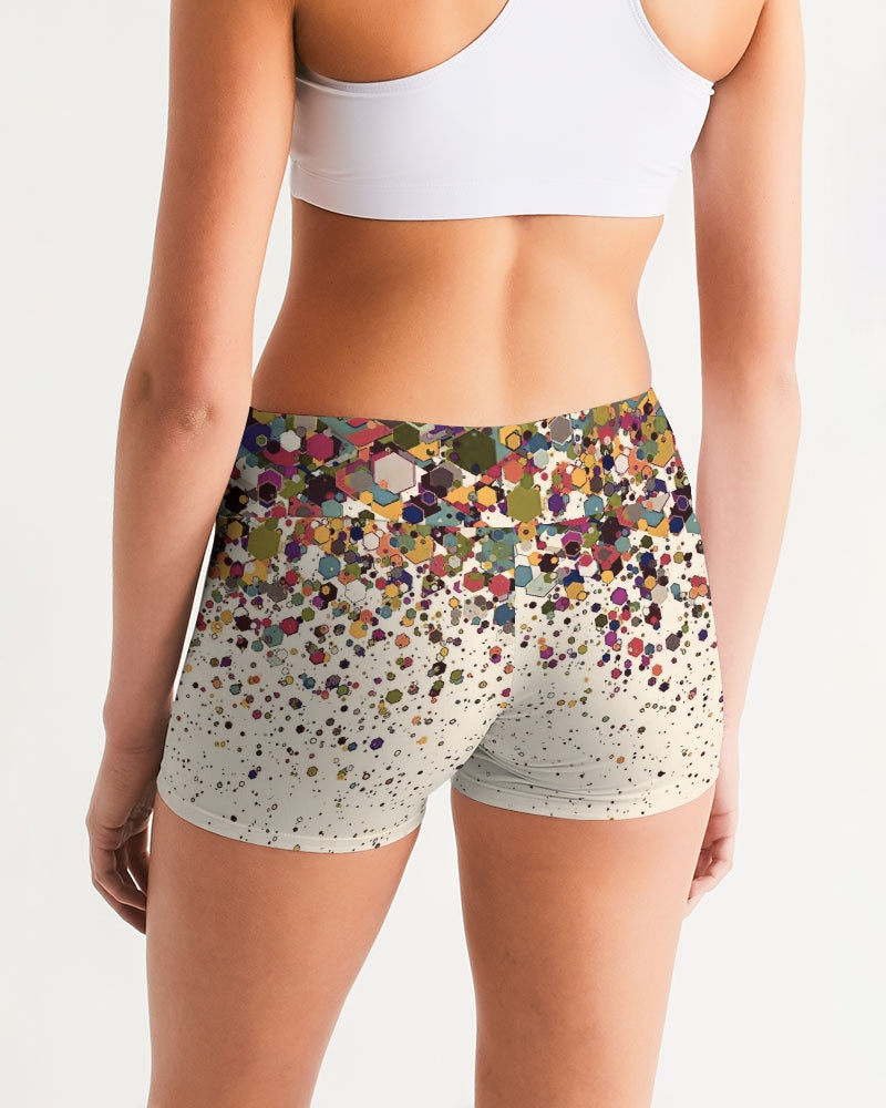 Gubbio Women's Mid-Rise Yoga Shorts | Always Get Lucky