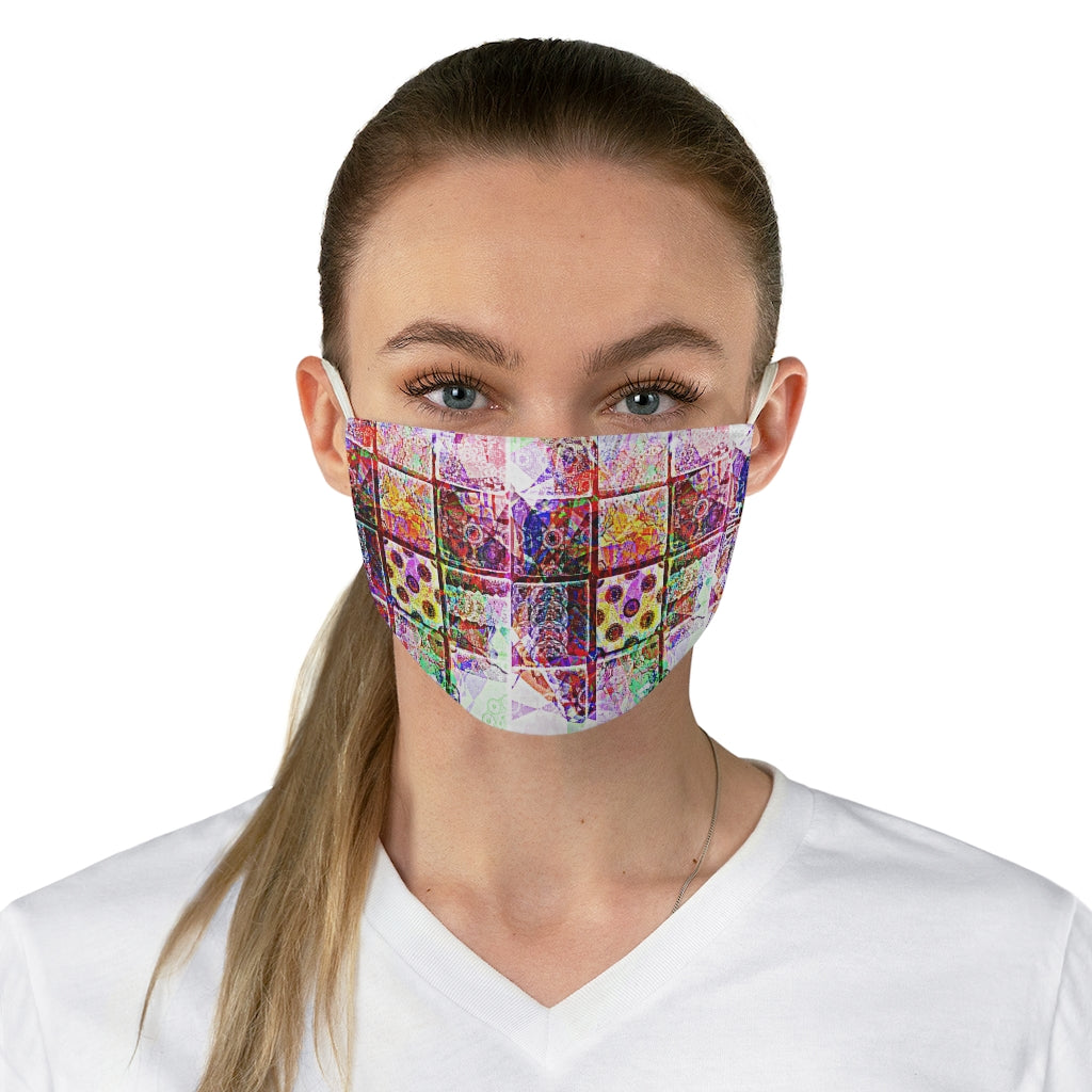 Funky Tiles Double Layer Fabric Face Mask