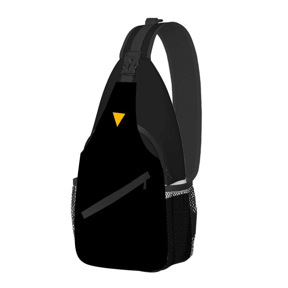 Black Unisex Cross-body Bag Lightweight Fashion Messenger Bag | Always Get Lucky