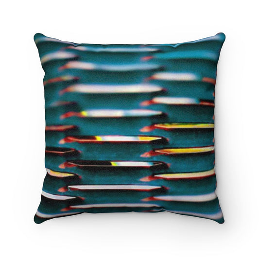 Staples Lagoon Faux Suede Square Pillow