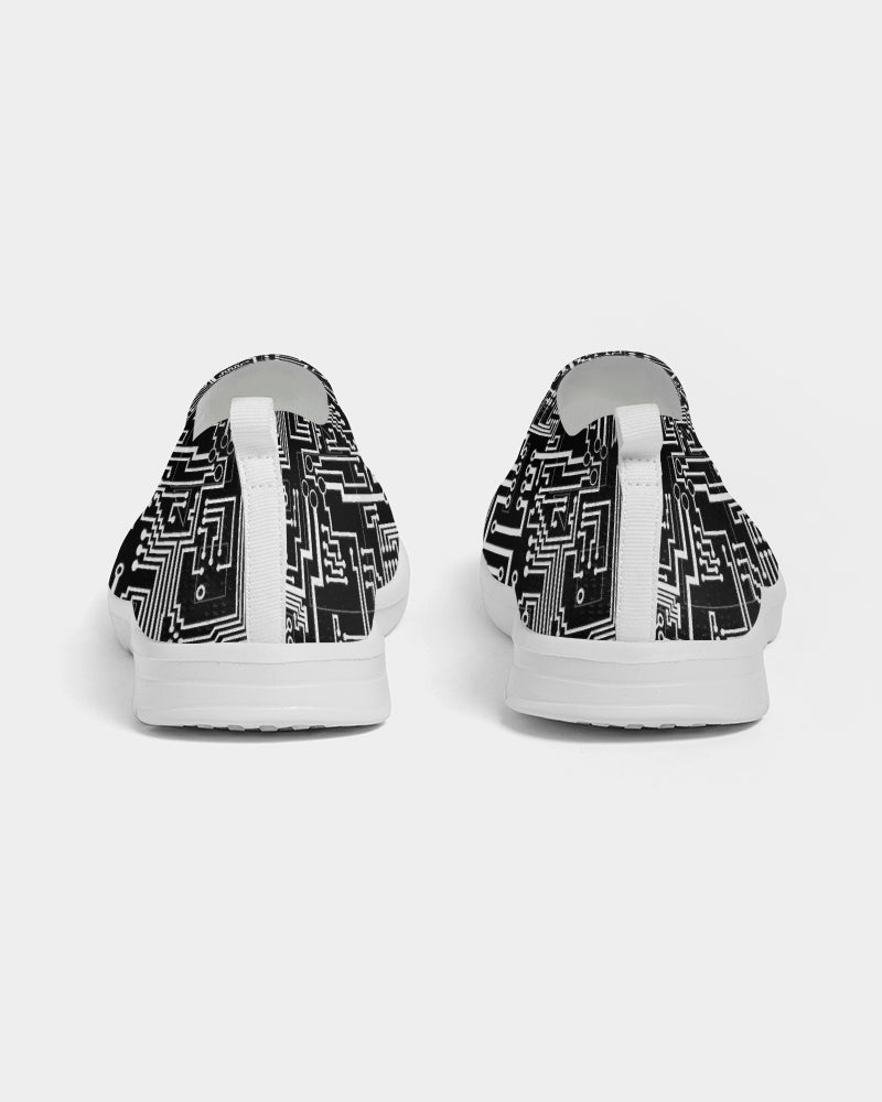 Black Circuit Men's Slip-On Flyknit Shoe