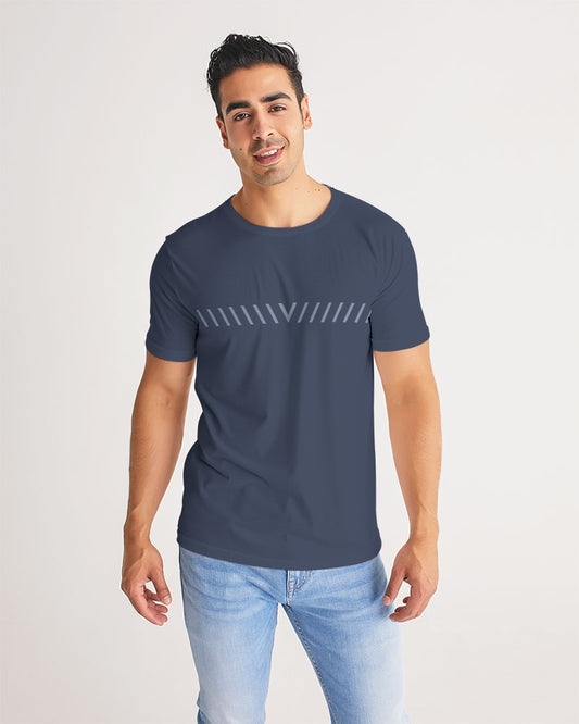 Solid State Of Mind V Navy Men's Tee | Always Get Lucky
