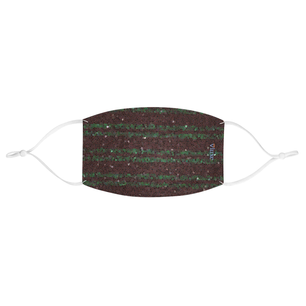 Cells Red Double Layer Fabric Face Mask from Vluxe by Lucky Nahum