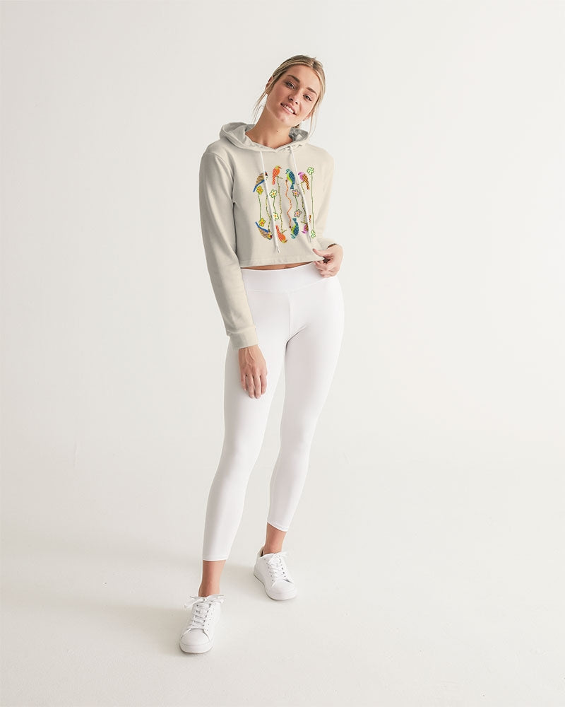 Cool Bird Women's Cropped Hoodie