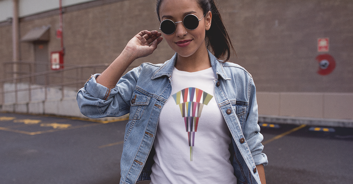 RIBBON CASCADE Short-Sleeve Unisex T-Shirt