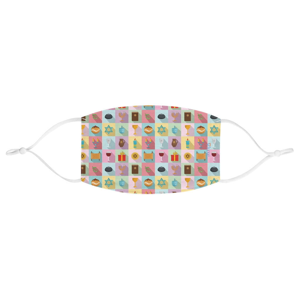 Hanukkah Double Layer Fabric Face Mask from Vluxe by Lucky Nahum