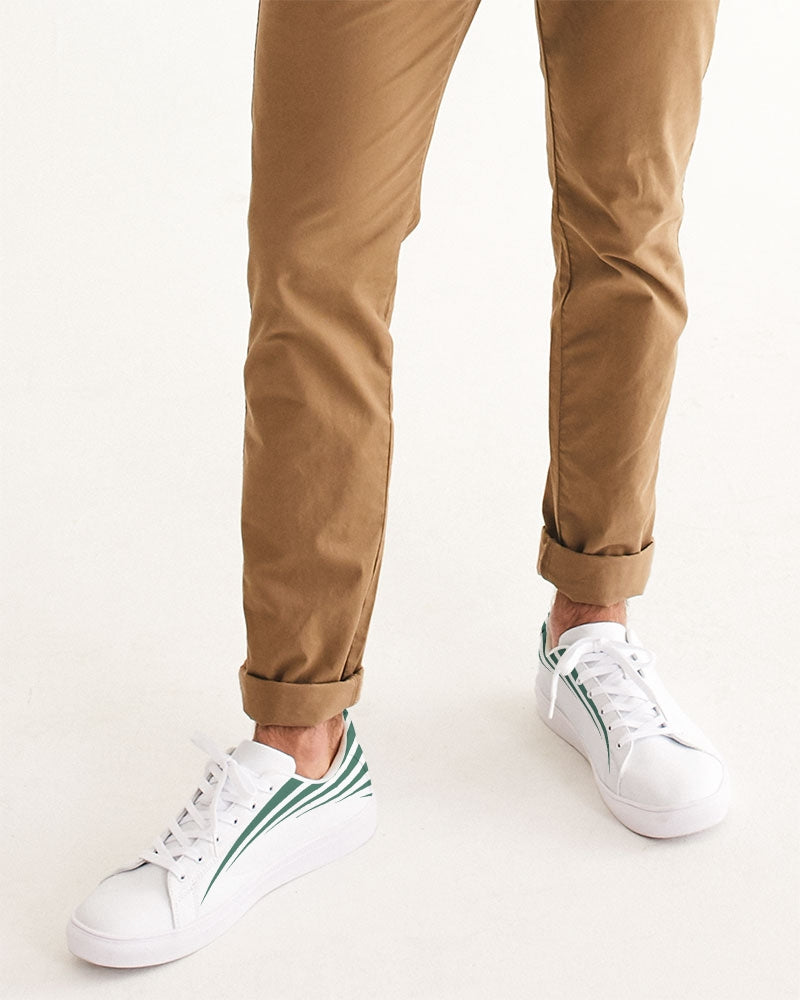 Fly High Green Men's Faux-Leather Sneaker | Always Get Lucky